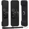 PINOWU Pinowu Silicone Case for Apple TV 4K4th Gen Remote Lightweight AntiSlip Secure Protective Cover for Apple TV 4K Siri Remote Controller with Hooks Black