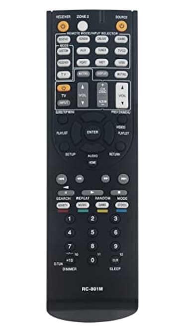 VINABTY RC801M Replaced Remote fit for Onkyo AV Receiver HTR690 TXNR509 HTR648 HTR990 HTS7400 HTS8400 HTS9400 HTS9400THX HTRC360
