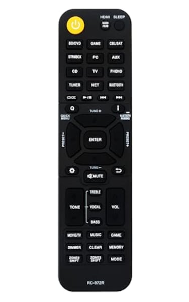 AULCMEET RC972R Replace Remote Controllor Compatible with Onkyo Home Theater AV Receiver TXNR797 TXRZ840 TXNR696 TXNR6100 TXNR595 TXNR696S TXNR6050 24140972