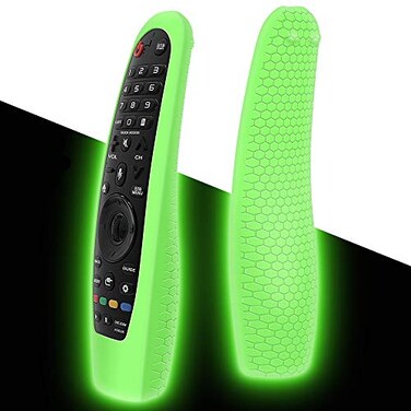 Winceed Remote Silicone Case Compatible with LG ANMR19BA Smart TV Magic Remote Control Shockproof Protective Cover for LG Smart TV Remote ANMR18BAANMR650ANMR600 Glow Green