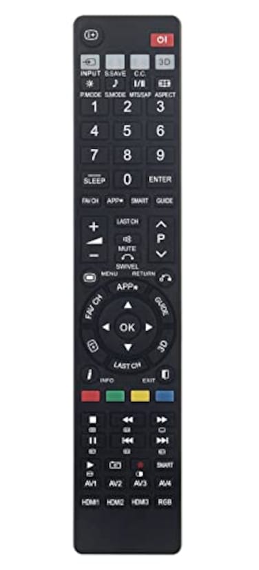 VINABTY Replace Remote Control fit for Hitachi Plasma TV P42H401 P50H401A Sub Remote CLE998 CLE967 CLU49101S CLU4997S CLU4591AV CLE984 CLE966A CLE957