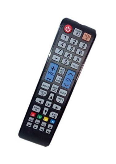 JustFine Replaced Remote Control Compatible for Samsung UN32F4000 UN39FH5000FXZA PN43F4500AF UN55EH6000FXZA UN58H5005AF LED HDTV Plasma TV