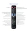 JustFine Replaced Remote Control Compatible for Samsung UN32H5201AF UN46H6201 UN55H6203 UN40H5203AF UN50H5203AF UN58J5190AF Smart LED HD TV