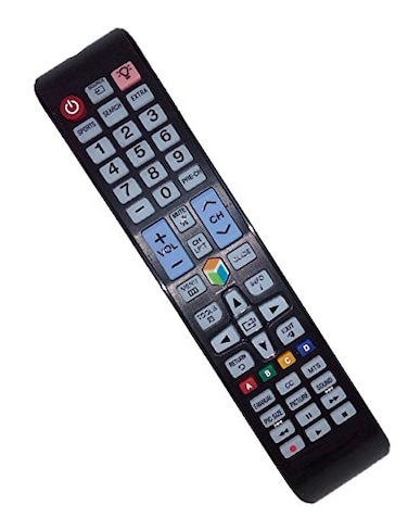 JustFine Replaced Remote Control Compatible for Samsung UN40J6300AF UN50J5500 UN55JS700DF UN65J6300AFXZA UN40J6300AFXZA UN50J5500AF UN55JS700DFXZA UN65J630 Smart LED LCD HD TV