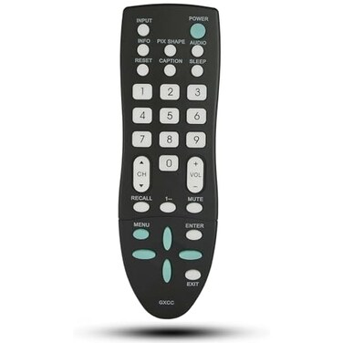 Kassionel Replacement GXCC Remote Control Compatible for Sanyo LCD TV GXFA DP46812 DP46841 DP47840 DP32640 DP39842 DP39843 DP39E23 DP39E23T DP42142