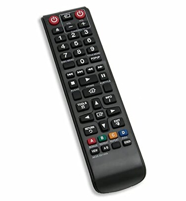 BOMAZ Replacement Remote Control for Samsung BDJ7500 BDJM57ZA BDES7000 BDHM59CZA 3D Bluray Disc Player