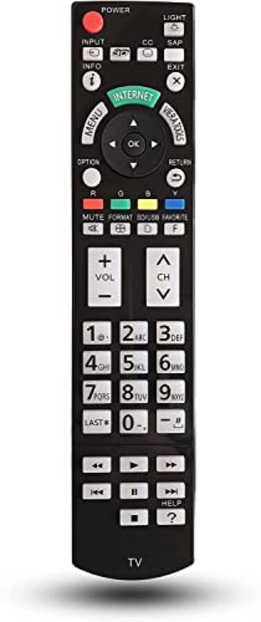 BOMAZ Replacement Remote Controller for Panasonic TVs TCP50ST30 TH50PZ80U TCP50ST30 TCP46G25