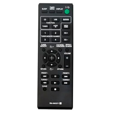 VINABTY RMAMU211 Replaced Remote fit for Sony HCDECL77BT HCDECL99T MHCECL77BT MHCECL99BT Music Mini HiFi Shelf System