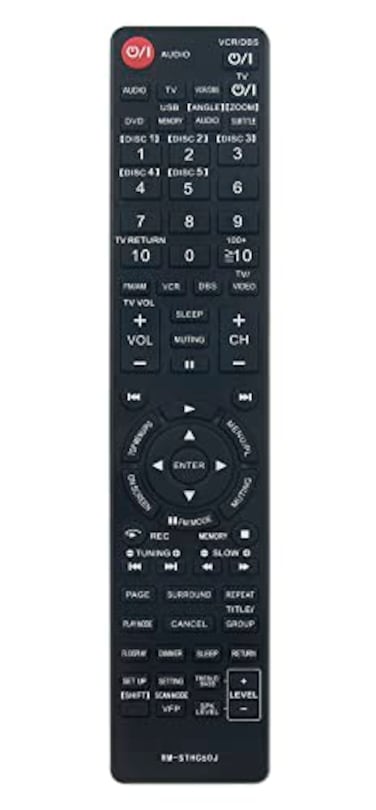 VINABTY RMSTHC60J Replace Remote Control fit for JVC DVD Digital Home Theater System THC20C THC20 THC20J THC30C THC40C THC40J THC30J TH C30 THC30 THC40 THC50 THC60 THC50C THC50J THC60C THC60J