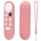 Hi Color Silicone Case for Chromecast with Google TV 2020 Voice Remote Protective Cover for 2020 Chromecast Voice Remote Pink