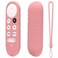 Hi Color Silicone Case for Chromecast with Google TV 2020 Voice Remote Protective Cover for 2020 Chromecast Voice Remote Pink