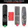 Winceed Silicone Case for LG ANMR21GA ANMR22GA Remote Control Shockproof AntiSlip Protective Cover for LG MR23GA MR24GN Magic Remote Case Sleeve Holder Protector Skin Black