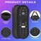 Winceed Silicone Case for TiVo Stream 4K Remote AntiSlip Shockproof Protective Cover for TiVo Stream Remote Controller Sleeve Protector Skin Black