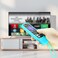 TOKERSE 2 Pack Silicone Case Compatible for Roku ExpressStreaming StickPremiere Remote Cover Compatible with TCL Roku Smart TV Remote Control Replacement Sleeve Skin Glow in The Dark Blue Green