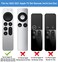 TOKERSE Glow Case for Apple TV 4K HD Siri Remote 2022 2021 Silicone Remote Control Cover Case Glow in The Dark with Lanyard for Apple TV 4K HD Siri Remote Controller 2nd and 3rd Gen Glow Green