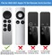 TOKERSE Glow Case for Apple TV 4K HD Siri Remote 2022 2021 Silicone Remote Control Cover Case Glow in The Dark with Lanyard for Apple TV 4K HD Siri Remote Controller 2nd and 3rd Gen Glow Green