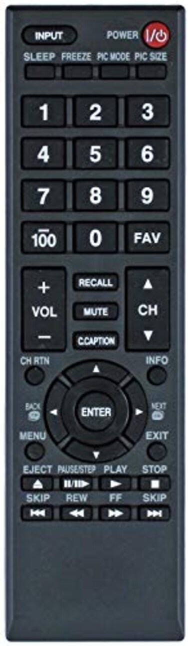 ezControl Universal for ToshibaTVRemote Replacement for All Toshiba LCD LED 3D HDTV Smart TV CT90325 CT90326 CT90329 CT8037 CT90302 CT90275 CT90 CT90366