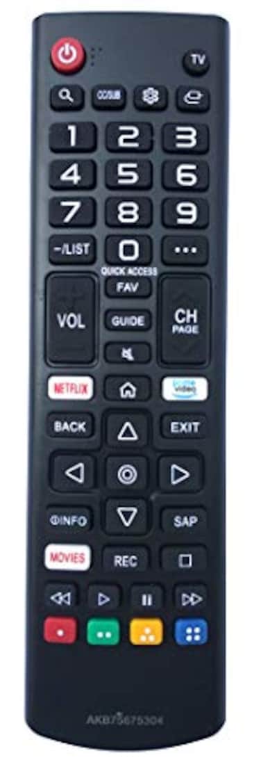 Gorilla babo Universal Remote Compatible for LG AKB75675304 32LM570BPUA 32LM620BPUA 65UN6950ZUA 70UN7070PUA TV Remote Control