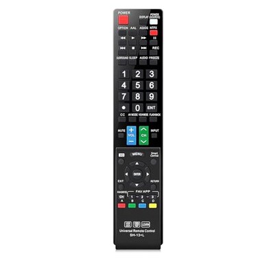 AULCMEET Universal Replace Remote Control Compatible with Sharp TV LED LCD 3D Learn TV GA935WJSA GA806WJSA GA840WJSA GA480WJSB GB005WJSA GJ221C GJ221R GB004WJSA GB118WJSA GB004WJSA GB105WJSA