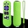 weishan Glow Green Remote Cover Replacement for Roku Voice Remote Official Controller RCA1R RCGZ1 Glowing in The Dark Silicone Case with Lanyard for Roku Players Audio and TV