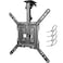 PUTORSEN Flip Down TV Mount Manual Folding Ceiling TV Mount for Most 23 to 55 TVs Height Adjustable Drop Down TV Mount for Flat Pitched Roof Swivel Max Load 44lbs Max VESA 400x400 Black