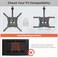 PUTORSEN Flip Down TV Mount Manual Folding Ceiling TV Mount for Most 23 to 55 TVs Height Adjustable Drop Down TV Mount for Flat Pitched Roof Swivel Max Load 44lbs Max VESA 400x400 Black