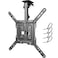 PUTORSEN Flip Down TV Mount Manual Folding Ceiling TV Mount for Most 23 to 55 TVs Height Adjustable Drop Down TV Mount for Flat Pitched Roof Swivel Max Load 44lbs Max VESA 400x400 Black