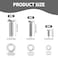 Gosknor 30pcs TV Mounting Screws Kit Universal TV Mounting Hardware Kit Steel M4 M6 M8 Wall Mount Screws Spacers Bolts Accessories for Monitor Bracket Fixing