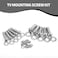 Gosknor 30pcs TV Mounting Screws Kit Universal TV Mounting Hardware Kit Steel M4 M6 M8 Wall Mount Screws Spacers Bolts Accessories for Monitor Bracket Fixing