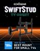ECHOGEAR SwiftStud Swivel Full Motion TV Wall Mount for TVs Up to 60 Smooth Extention Tilt Wall Template for Easy Install On 1 Stud Level Hide Cables After Install