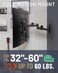 ECHOGEAR SwiftStud Swivel Full Motion TV Wall Mount for TVs Up to 60 Smooth Extention Tilt Wall Template for Easy Install On 1 Stud Level Hide Cables After Install
