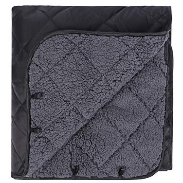 REDCAMP Large Warm Blanket with Sherpa Lining Cold Weather Outdoor Blanket Windproof for Camping Stadium Machine Washable 79x 79