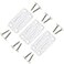 NeverBreak Parts 3 Pack White Igloo Cooler Hinges Replacement with Screws High Strength Cooler Replacement Parts Igloo Parts kit for ice chests