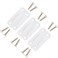 NeverBreak Parts 3 Pack White Igloo Cooler Hinges Replacement with Screws High Strength Cooler Replacement Parts Igloo Parts kit for ice chests
