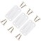 NeverBreak Parts 3 Pack White Igloo Cooler Hinges Replacement with Screws High Strength Cooler Replacement Parts Igloo Parts kit for ice chests