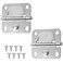 Gosknor 2pcs Cooler Hinges for Coleman 5235 6262 6270 Stainless Steel Hinge Replacement with 8 Screws Camping Coolers Accessories