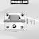 Gosknor 2pcs Cooler Hinges for Coleman 5235 6262 6270 Stainless Steel Hinge Replacement with 8 Screws Camping Coolers Accessories