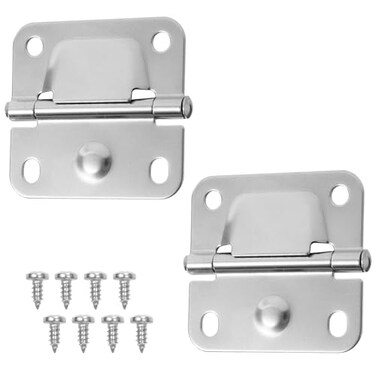 Gosknor 2pcs Cooler Hinges for Coleman 5235 6262 6270 Stainless Steel Hinge Replacement with 8 Screws Camping Coolers Accessories