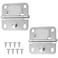 Gosknor 2pcs Cooler Hinges for Coleman 5235 6262 6270 Stainless Steel Hinge Replacement with 8 Screws Camping Coolers Accessories