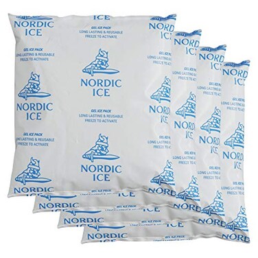 Nordic Pure Ice Packs 16oz Pack of 4 Cooler Accessories White