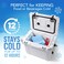 Everlasting Ice Large Reusable Ice Packs for Cooler with Handle 4 Pack Long Lasting Coolness BPA Free Freezer Packs for Extended Cooling Cooler Ice Packs for Camping Fishing Hiking Beach