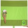 WEKAPO Beach Blanket Sandproof Waterproof Extra Large Beach Mat Oversized Compact Sand Free Quick Drying Beach Essentials for Vacation Cruise Picnic Camping with Stakes Green 7x7 FT