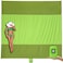WEKAPO Beach Blanket Sandproof Waterproof Extra Large Beach Mat Oversized Compact Sand Free Quick Drying Beach Essentials for Vacation Cruise Picnic Camping with Stakes Green 7x7 FT