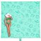 WEKAPO Beach Blanket Waterproof Sandproof Oversized Extra Large Beach Mat Sand Free Lightweight Compact Sand Free Mat with 6 Stakes 4 Corner Pockets Turquoise Shells 8 x 7 FT 14 Person