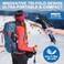 covacure Covacure Trekking Poles Collapsible Hiking Poles 2 Pack Aluminum Alloy 7075 Trekking Sticks with Quick Lock System Telescopic Collapsible for Hiking Camping Blue110130cm