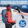 covacure Covacure Trekking Poles Collapsible Hiking Poles 2 Pack Aluminum Alloy 7075 Trekking Sticks with Quick Lock System Telescopic Collapsible for Hiking Camping Blue110130cm