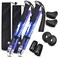 covacure Covacure Trekking Poles Collapsible Hiking Poles 2 Pack Aluminum Alloy 7075 Trekking Sticks with Quick Lock System Telescopic Collapsible for Hiking Camping Blue110130cm