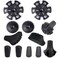 diooid Diooid General Accessories for Trekking Poles Replacement Rubber Tips Set Removable Trekking SnowMud for Hiking Poles Fits Most Standard Hiking Poles 12Pack