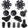 diooid Diooid General Accessories for Trekking Poles Replacement Rubber Tips Set Removable Trekking SnowMud for Hiking Poles Fits Most Standard Hiking Poles 12Pack