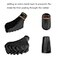 Aihoye Hiking Walking Sticks Rubber Tips 10 Pack Replacement Tips Protectors Snow Baskets Mud Baskets Set for Trekking Poles Fits Most Standard Hiking Trekking Walking Poles